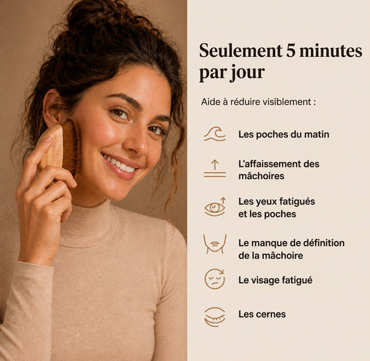 La brosse lymphatique visage